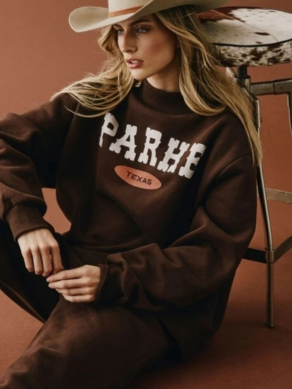 PARKE Texas Signature Cowboy Mockneck S/M BRAND NEW